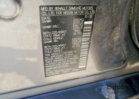 2019 Nissan Rogue S из США, поврежденный, VIN KNMAT2MT2KP513661